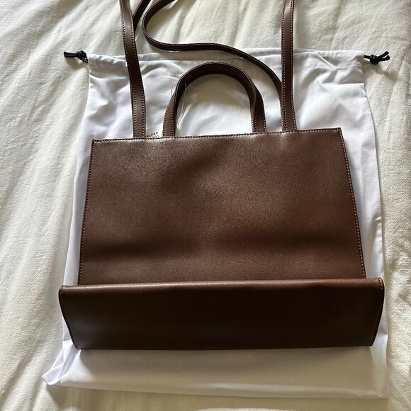 Telfar Chocolate Shopper Medium - Brand New With Tags - Picture 3 of 6